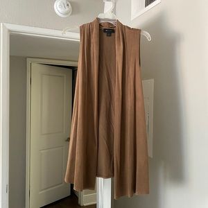 Brown Suede Tunic Vest